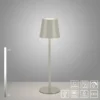 Akku Tischleuchte , beige/greige Indoor, Outdoor, Camping