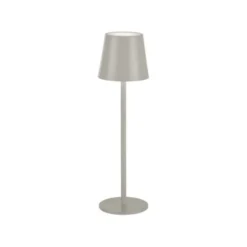 Akku Tischleuchte , beige/greige Indoor, Outdoor, Camping