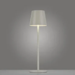 Akku Tischleuchte , beige/greige Indoor, Outdoor, Camping