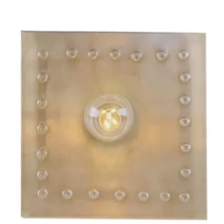 Deckenleuchte, gold, antike Optik, Vintagestil, quadratische Form, modern