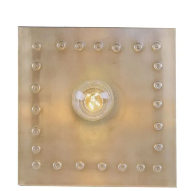 Deckenleuchte, gold, antike Optik, Vintagestil, quadratische Form, modern