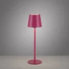 Flaschenleuchte, Akku, mit zusätzlichem Fuß, pink