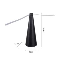 Fliegenwedler schwarz elektrisch Batterie mit USB Insektenabwehr