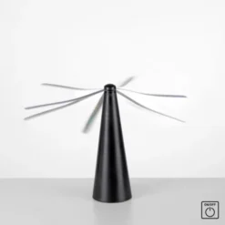 Fliegenwedler schwarz elektrisch Batterie mit USB Insektenabwehr