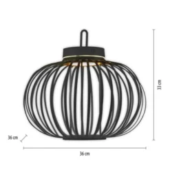 JUST LIGHT Akku Leuchte Gabbia Tisch oder Pendelleuchte