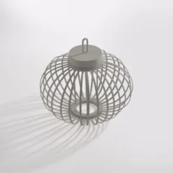 JUST LIGHT Akku Leuchte Gabbia Tisch oder Pendelleuchte, weiß