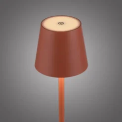 JUST LIGHT AKKU Tischleuchten-Set BURIA, 2er, orange