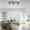 JUST LIGHT LED Deckenleuchte GERDA LANGSTRÖM 3-flammig Eiche Echtholz