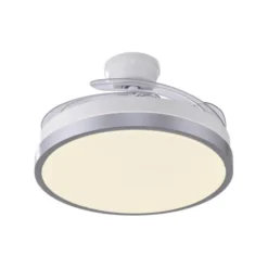 JUST LIGHT LED Deckenleuchte mit Ventilator KOPTA, weiss, Fernbedienung