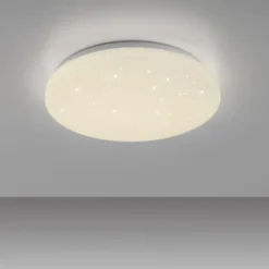 JUST LIGHT LED Deckenleuchte URANUS, weiss, Sternenhimmeloptik