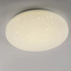 JUST LIGHT LED Deckenleuchte URANUS, weiss, Sternenhimmeloptik