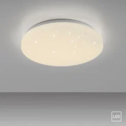 JUST LIGHT LED Deckenleuchte URANUS, weiss, Sternenhimmeloptik