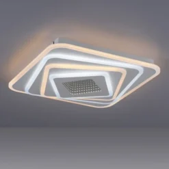 JUST LIGHT LED Deckenleuchte AKIRA weiss Tunneleffekt quadratisch