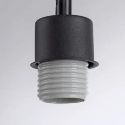 JUST LIGHT LED Deckenleuchte Echtholz GERDA TRIBU 2-flammig Stoffschirm Landhaus