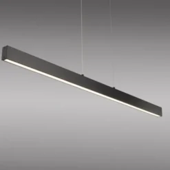 JUST LIGHT LED Pendelleuchte DRITTO, schwarz,linear
