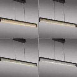 JUST LIGHT LED Pendelleuchte SPLENDA, schwarz, Touchdimmer