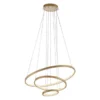 JUST LIGHT LED Pendelleuchte CERCHI gold 3 Ringe 3000K