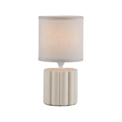 JUST LIGHT Tischleuchte LINX, beige, einflammig E14