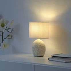 JUST LIGHT Tischleuchte LIVA, vanille