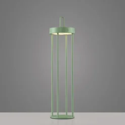 LED Akkulampe Tischleuchte grün 50cm Touchdimmer IP44 Gartenleuchte