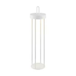 LED Akkulampe Tischleuchte weiß 50cm Touchdimmer IP44 Gartenleuchte