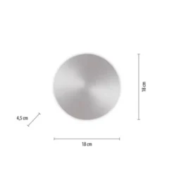 LED Akkuleuchte AKKU 18cm aluminium Timerfunktion USB dimmbar