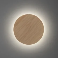 LED Akkuleuchte AKKU 25cm Holz Natur Timerfunktion USB dimmbar