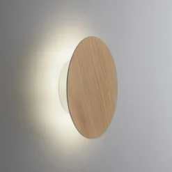 LED Akkuleuchte AKKU 18cm Holz Natur Timerfunktion USB dimmbar