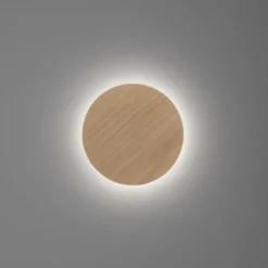 LED Akkuleuchte AKKU 18cm Holz Natur Timerfunktion USB dimmbar