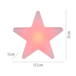 LED Akku Leuchte AKKU-STAR, weiss, groß, Outdoor IP44, USB-Ladekabel