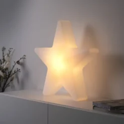 LED Akku Leuchte AKKU-STAR, weiss, groß, Outdoor IP44, USB-Ladekabel