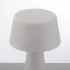LED Akkuleuchte Tischleuchte weiß Touchdimmer IP54 USB Innen-Außenbereich