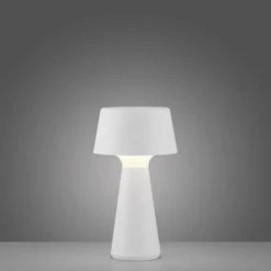 LED Akkuleuchte Tischleuchte weiß Touchdimmer IP54 USB Innen-Außenbereich