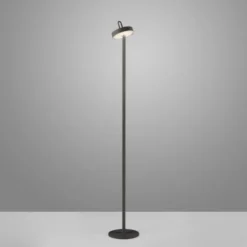 LED Akku Stehlampe schwarz dimmbar per Touch IP44 Memoryfunktion