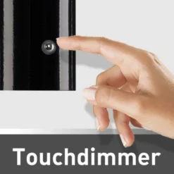 LED Akku Tischleuchte schwarz Pilzform dimmbar per Touch USB