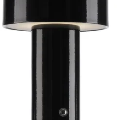 LED Akku Tischleuchte schwarz Pilzform dimmbar per Touch USB