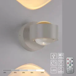 LED Akku Wandleuchte AKKU-CHIA, Sandbrise