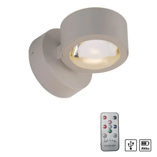 LED Akku Wandleuchte AKKU-CHIA, Sandbrise
