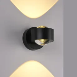 LED Akku Wandleuchte AKKU-CHIA, schwarz,