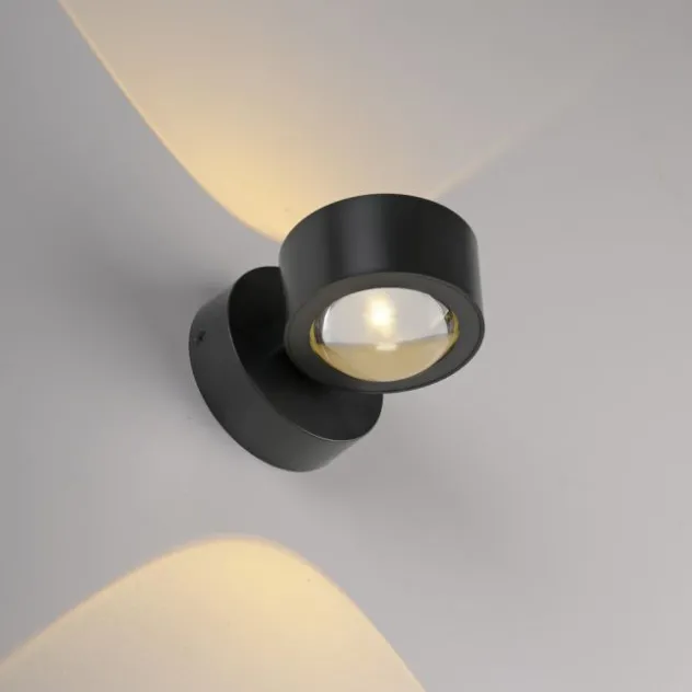 LED Akku Wandleuchte AKKU-CHIA, schwarz,