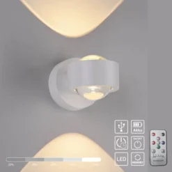 LED Akku Wandleuchte AKKU-CHIA, weiss
