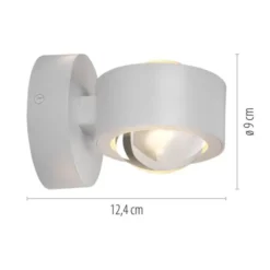 LED Akku Wandleuchte AKKU-CHIA, weiss