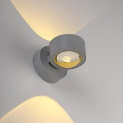 LED Akku Wandleuchte AKKU-CHIA, silber