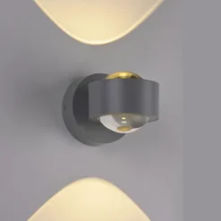 LED Akku Wandleuchte AKKU-CHIA, silber