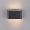 LED Akku Wandleuchte AKKU-ZIDDY, schwarz, Bewegungsmelder, aufladbar