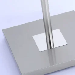 LED-Deckenfluter, stahlfarben, Lesearm, dimmbar, 180cm hoch