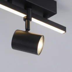 LED Deckenlampe 1 flammig mit LED Board schwarz drehbar Memoryfunktion