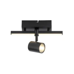 LED Deckenlampe 1 flammig mit LED Board schwarz drehbar Memoryfunktion