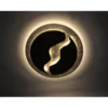 LED-Deckenlampe, rostfarben, gold, warmweiße Lichtfarbe, inkl. Dimmfunktion