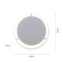 LED Deckenleuchte aluminium rund Ø60cm dimmbar Switchmo warmweiß